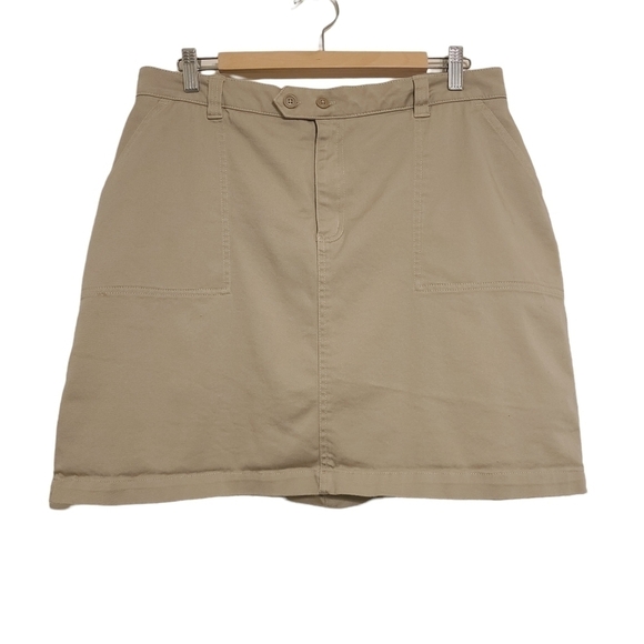 Lands' End | Women's Athleisure Khaki Golf Skorts (Size 14) - Picture 1 of 10